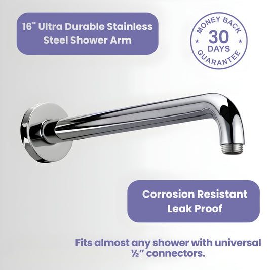 40 cm Duscharm aus Edelstahl